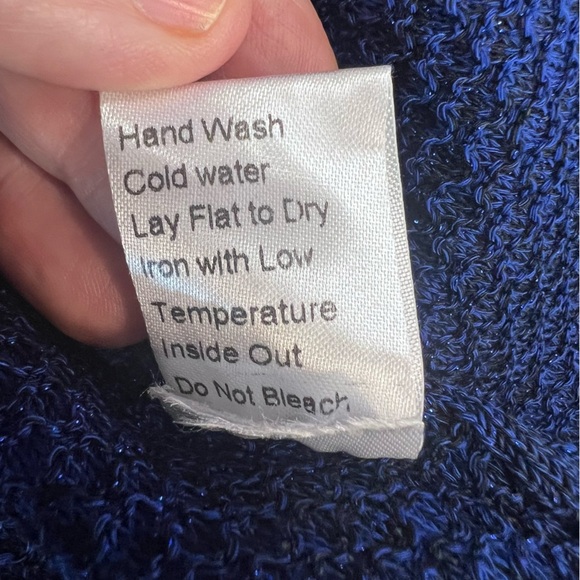 Ming Wang Cobalt Blue Beaded Ruffle Sleeve Blazer Jacket Size Small - Picture 6 of 9